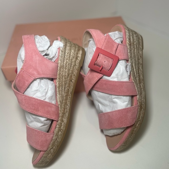 Eric Michael Lidia Pink Espadrille Sandals Size 37. Never worn. - Picture 8 of 14